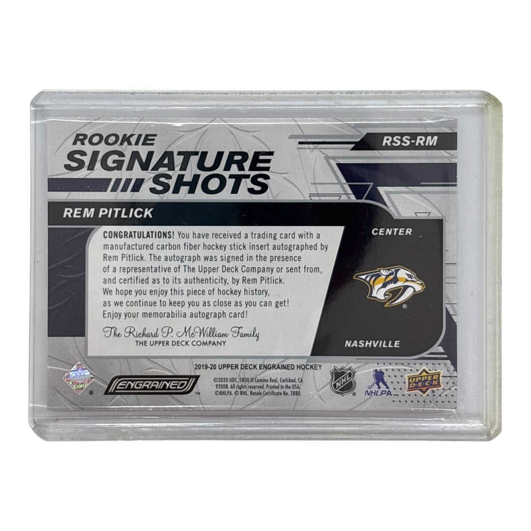 UPPER DECK NHLカード ENGRAINED REM PITLICK NASHVILLE 07/99 #RSS-RM 中古 IT1