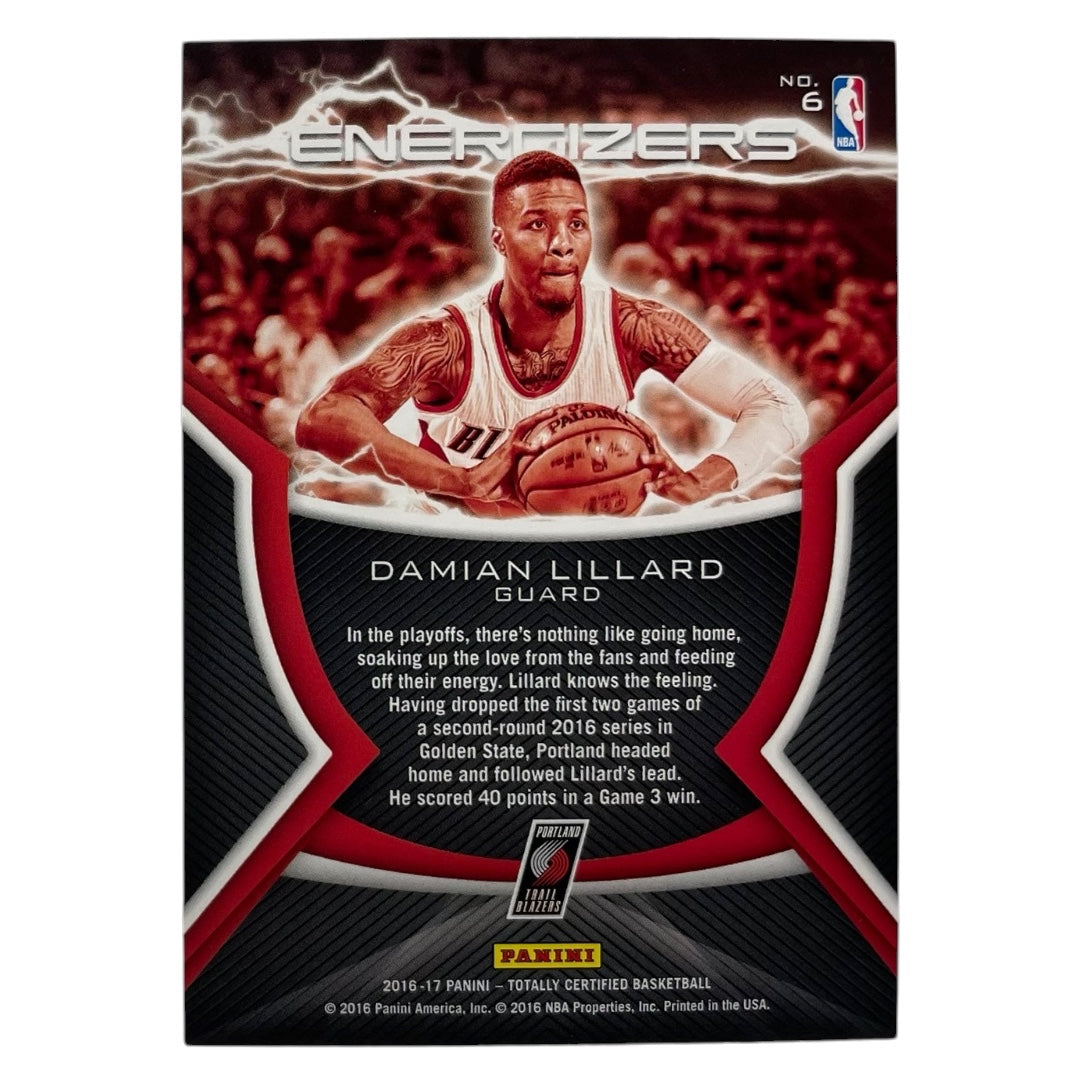 PANINI NBAカード TOTALLY CERTIFIED DAMIAN LILLARD TRAIL BLAZERS #6 中古 IT2