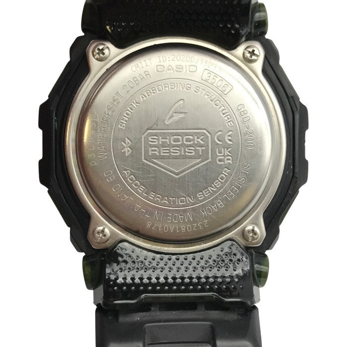 CASIO G-SHOCK G-SQUAD 腕時計 メンズ クォーツ デジタル ランニング トレーニング モバイルリンク ブラック GBD-200-1JF 中古 T1