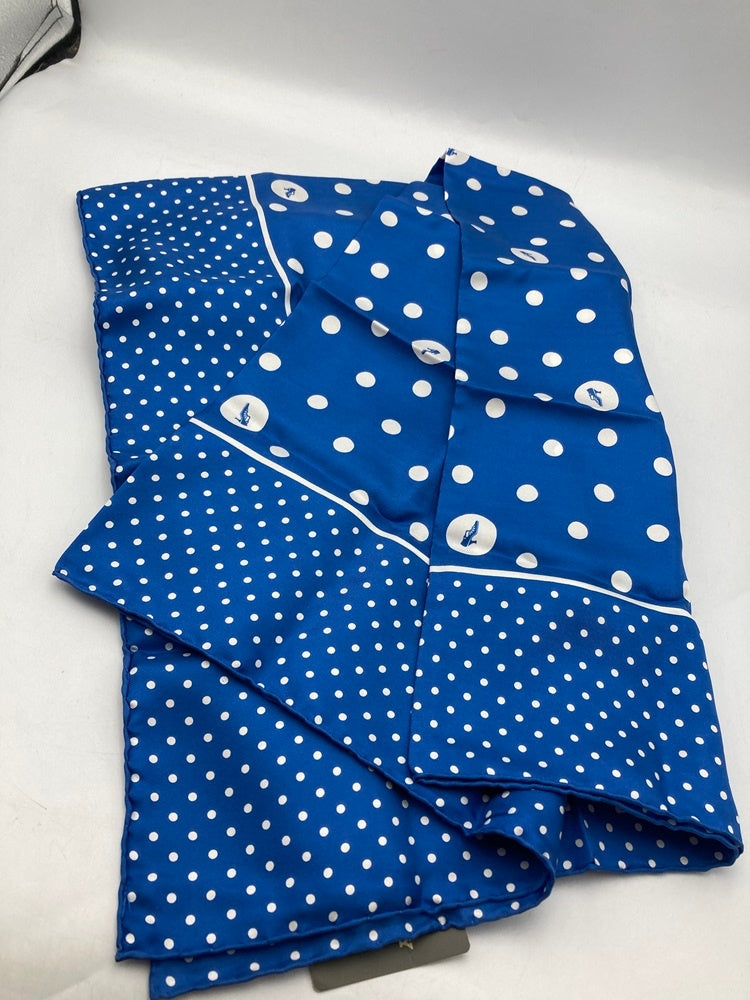 BALLY バリー スカーフ シルク100% 水玉 中古 D4