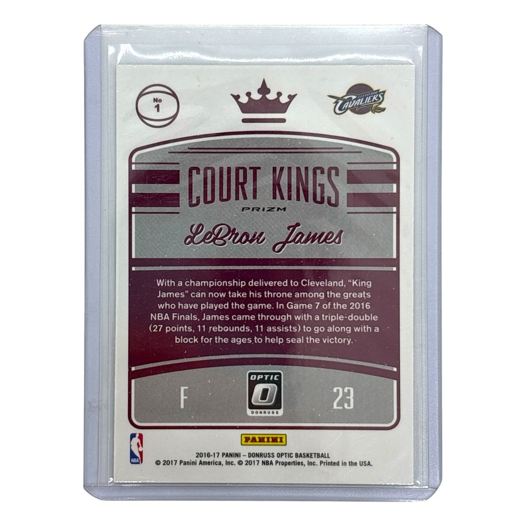 PANINI NBAカード DONRUSS OPTIC PRIZM LEBRON JAMES CLEVELAND CAVALIERS #1 中古 IT1