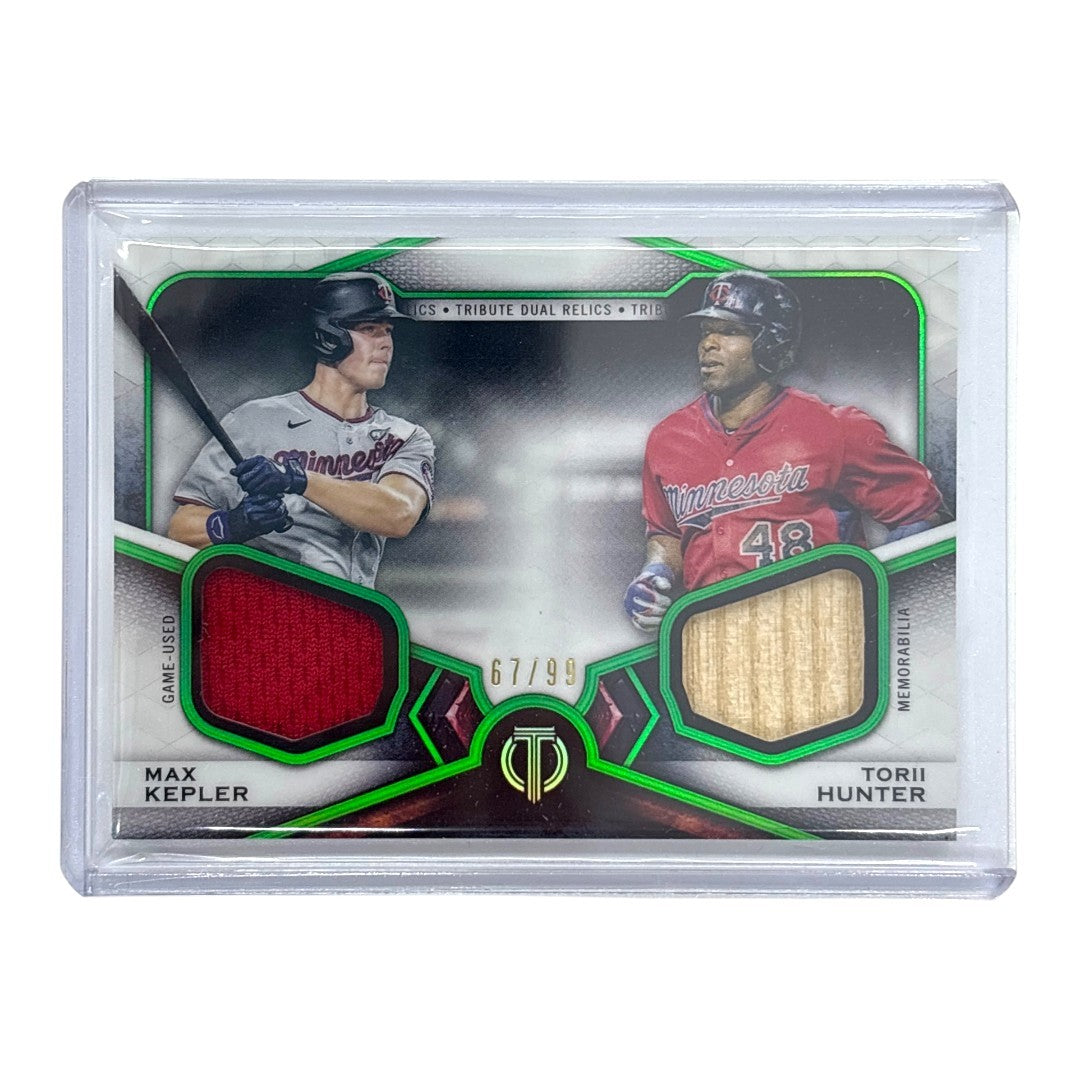 TOPPS MLBカード TRIBUTE MAX KEPLER TORII HUNTER MINNESOTA TWINS 67/99 #DR2-KH 中古 IT1
