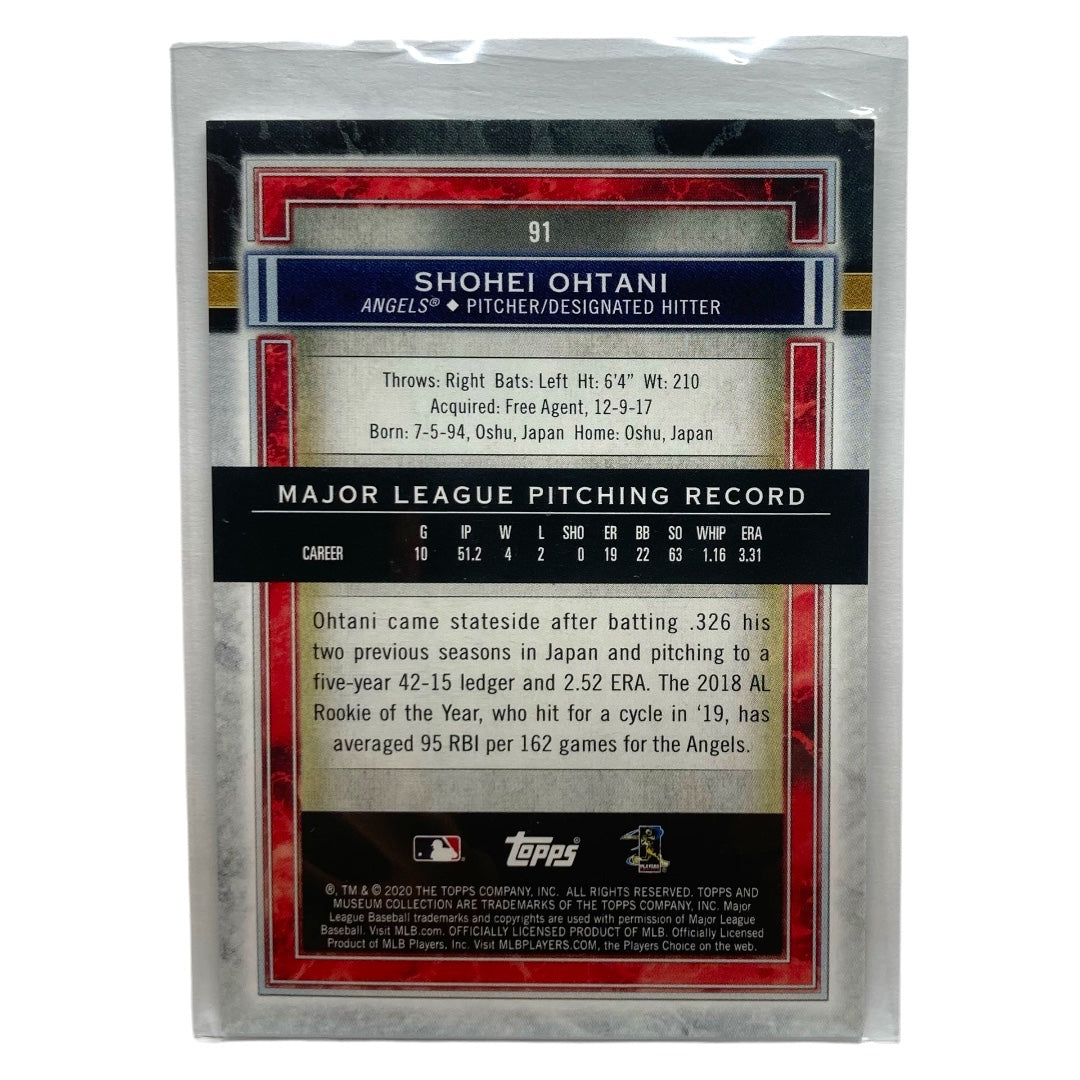 TOPPS MLBカード MUSEUM COLLECTION SHOHEI OTANI ANGELS #91 中古 IT2