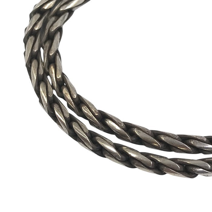 シルバー 925 ネックレス スパイクチェーン バリ いぶし仕上げ 銀 Silver 45cm 中古 T1