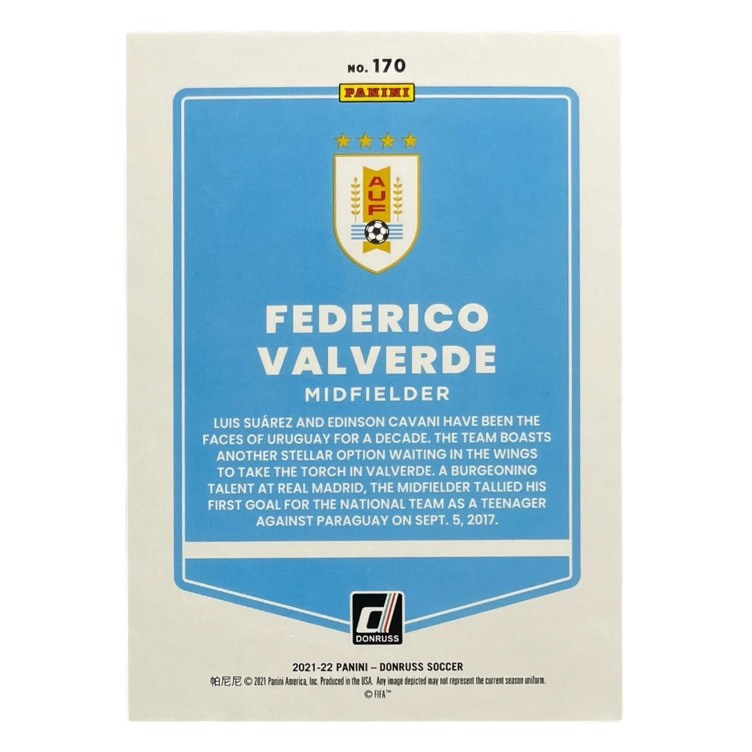 PANINI サッカーカード DONRUSS PRESS PROOF FEDERICO VALVERDE URUGUAY /349 #170 中古 IT2