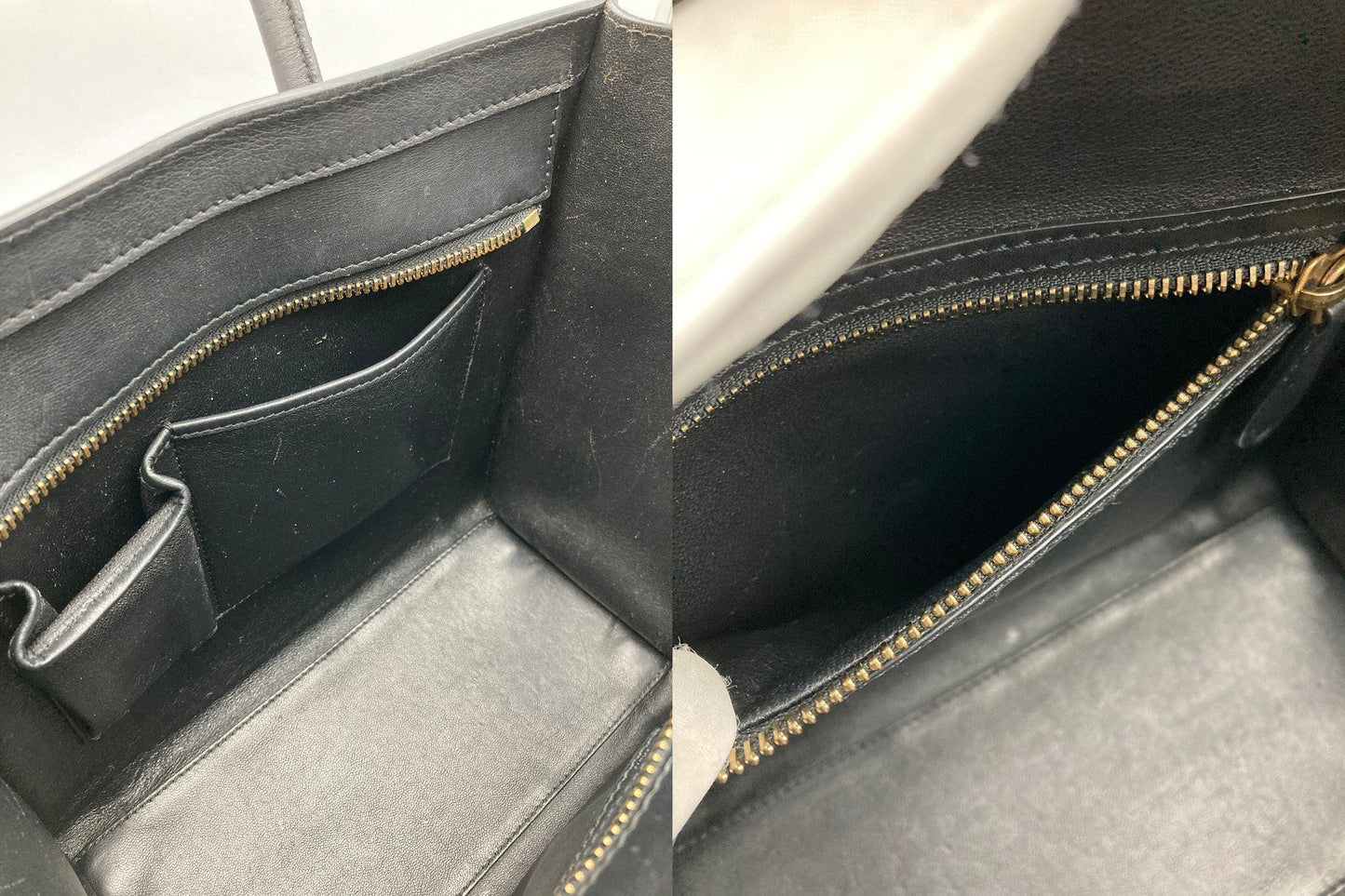 CELINE セリーヌ ラゲージ マイクロ ショッパー ハンドバッグ 中古 D4