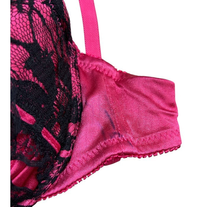 未使用品 PUG パグ petit palissee プチ パリーゼ Piace Rosso ブラジャー パンツ 4セット D70 M レディース 下着 ショーツ かわいい レース ギンガムチェック 中古 W4