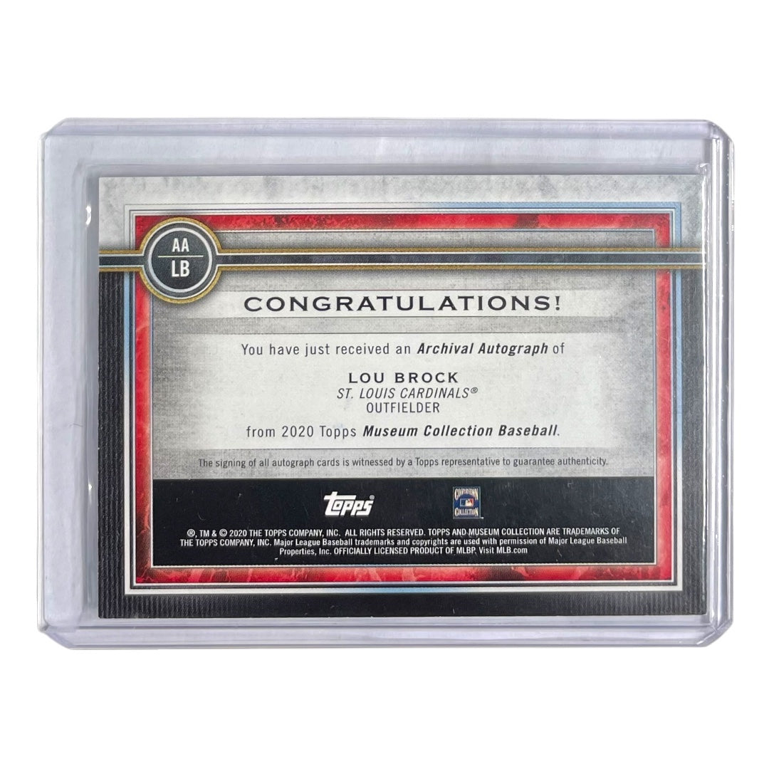 TOPPS MLBカード MUSEUM COLLECTION LOU BROCK ST. LOUIS CARDINALS /149 #AA-LB 中古 IT2