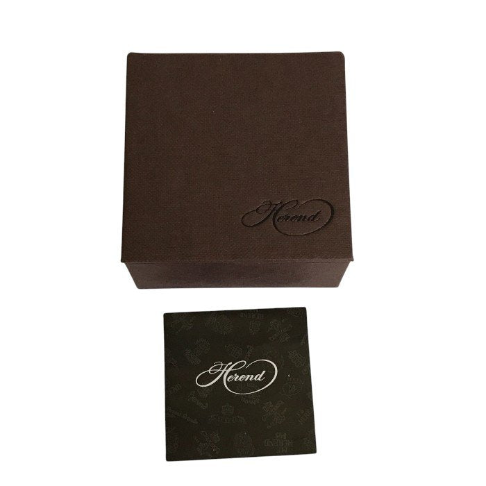 Herend ヘレンド マガタマ ピンククローバー ペンダント ネックレス 磁器 ホワイト/ピンク 勾玉 アクセサリー レディース 中古 W1