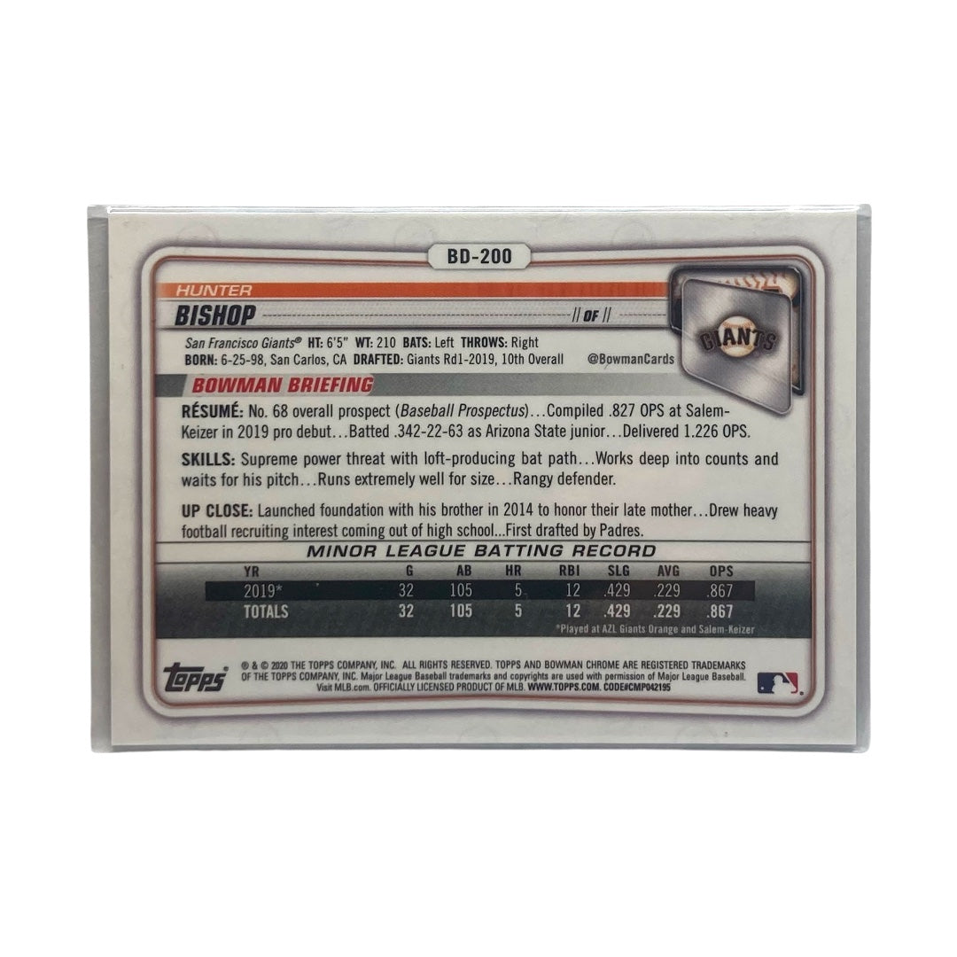 TOPPS MLBカード BOWMAN CHROME HUNTER BISHOP GIANTS 134/150 #BD-200 中古 IT2
