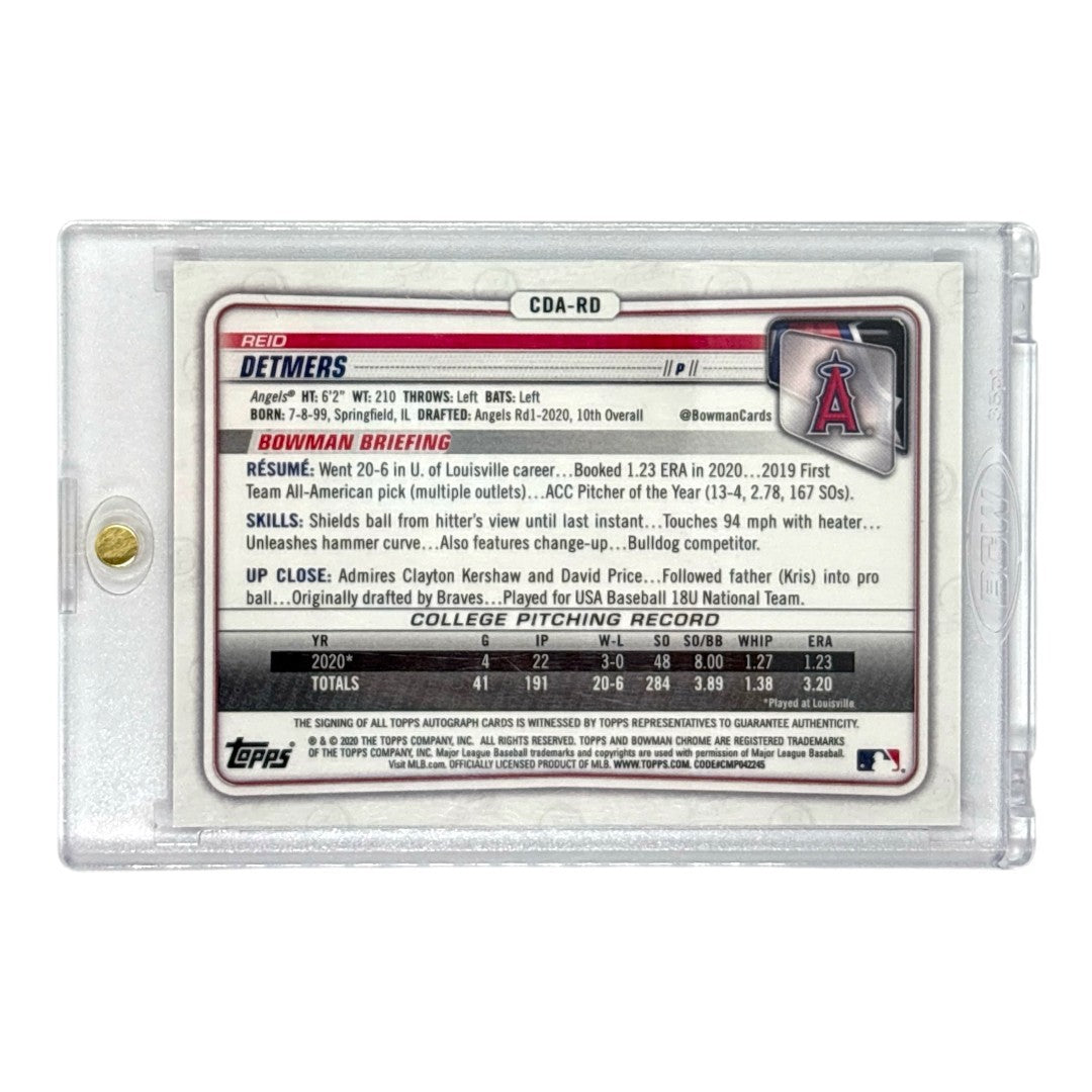 TOPPS MLBカード BOWMAN CHROME 1ST REID DETMERS ANGELS /250 #CDA-RD 中古 IT1