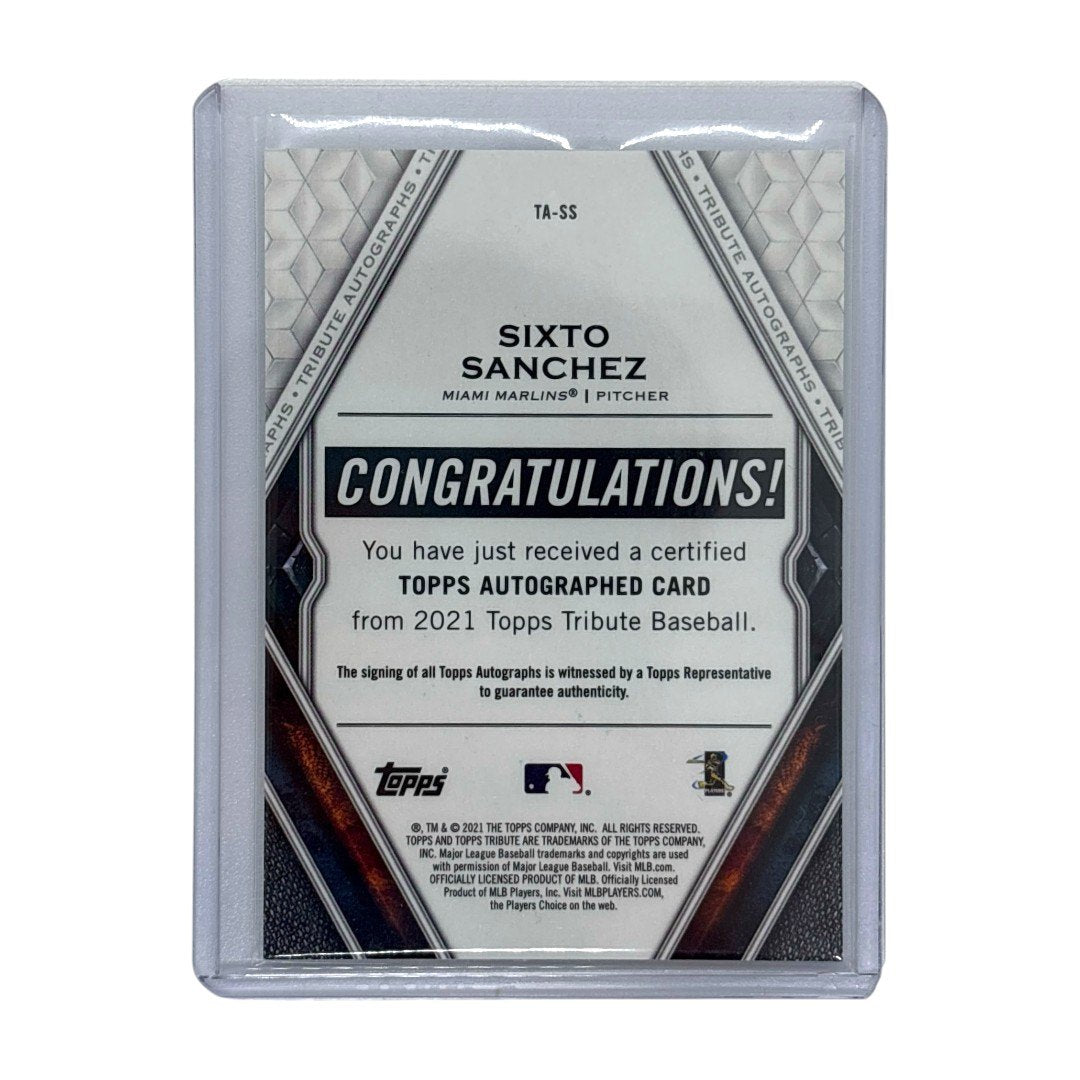 TOPPS MLBカード TRIBUTE SIXTO SANCHEZ MIAMI MARLINS 09/25 #TA-SS 中古 IT1