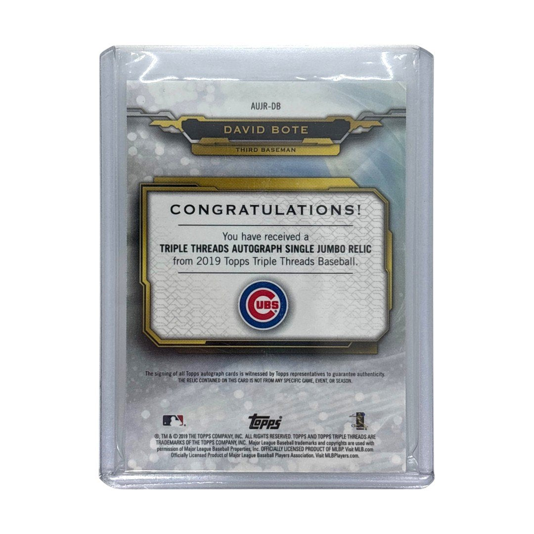 TOPPS MLBカード TRIPLE THREADS DAVID BOTE CHICAGO CUBS 47/50 #AUJR-DB 中古 IT1