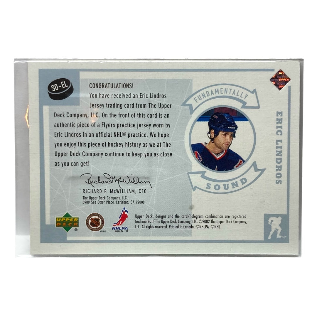 UPPER DECK NHLカード VINTAGE FUNDAMENTALLY SOUND ERIC LINDROS RANGERS #SO-EL 中古 IT2