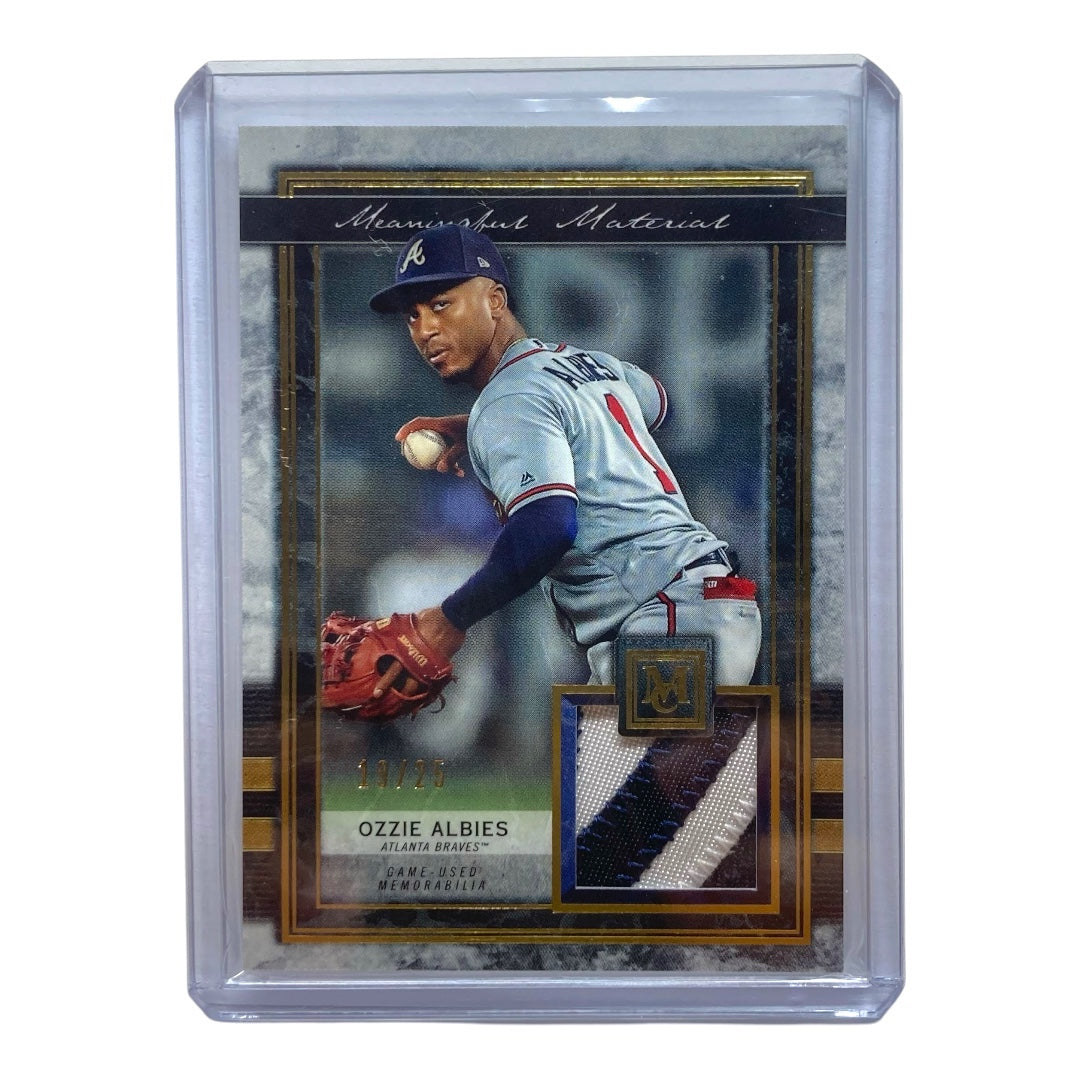 TOPPS MLBカード MUSEUM COLLECTION OZZIE ALBIES BRAVES 19/25 #MMR-OA 中古 IT2
