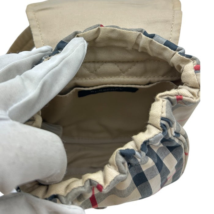 BURBERRY バーバリー babyリュック BF459-510-53 ベビー バックパック キッズ ノバチェック 子供 中古 W4
