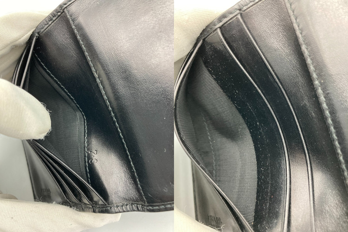 PRADA プラダ レザー 3つ折り財布 中古 D4