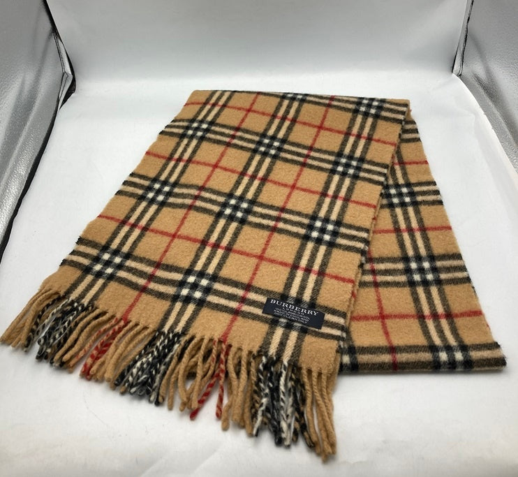 BURBERRY LONDON バーバリーロンドン 英国製 ノバチェック マフラー ウール100% 中古 4