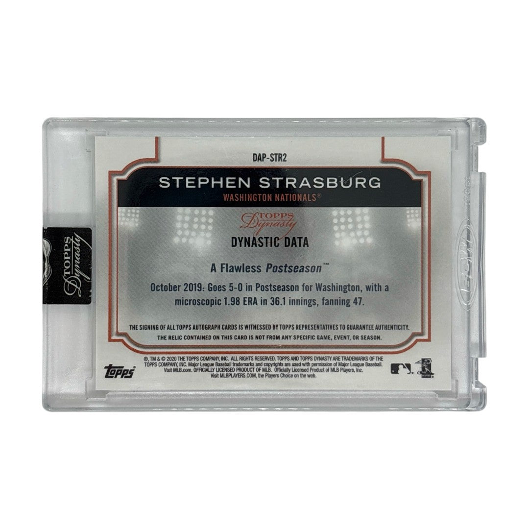 未開封品 TOPPS MLBカード DYNASTY STEPHEN STRASBURG WASHINGTON NATIONALS 5/5 #DAP-STR2 中古 IT1