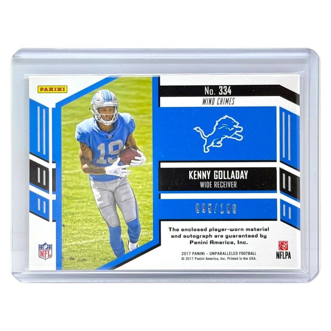 PANINI NFLカード UNPARALLELED KENNY GOLLADAY LIONS /199 #334 中古 IT1