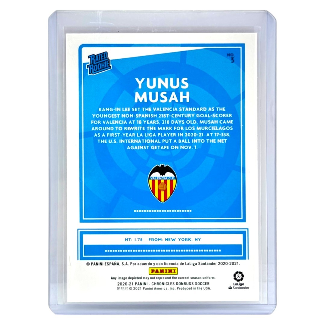 PANINI サッカーカード CHRONICLES DONRUSS YUNUS MUSAH VALENCIA #3 中古 IT1