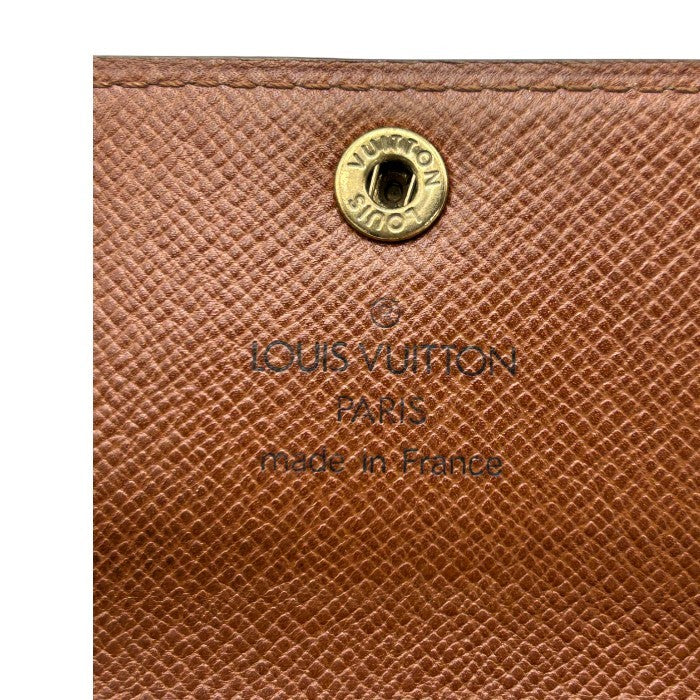 LOUIS VUITTON ルイヴィトン モノグラム ポルトモネ プラ コインケース M61930 中古 W4