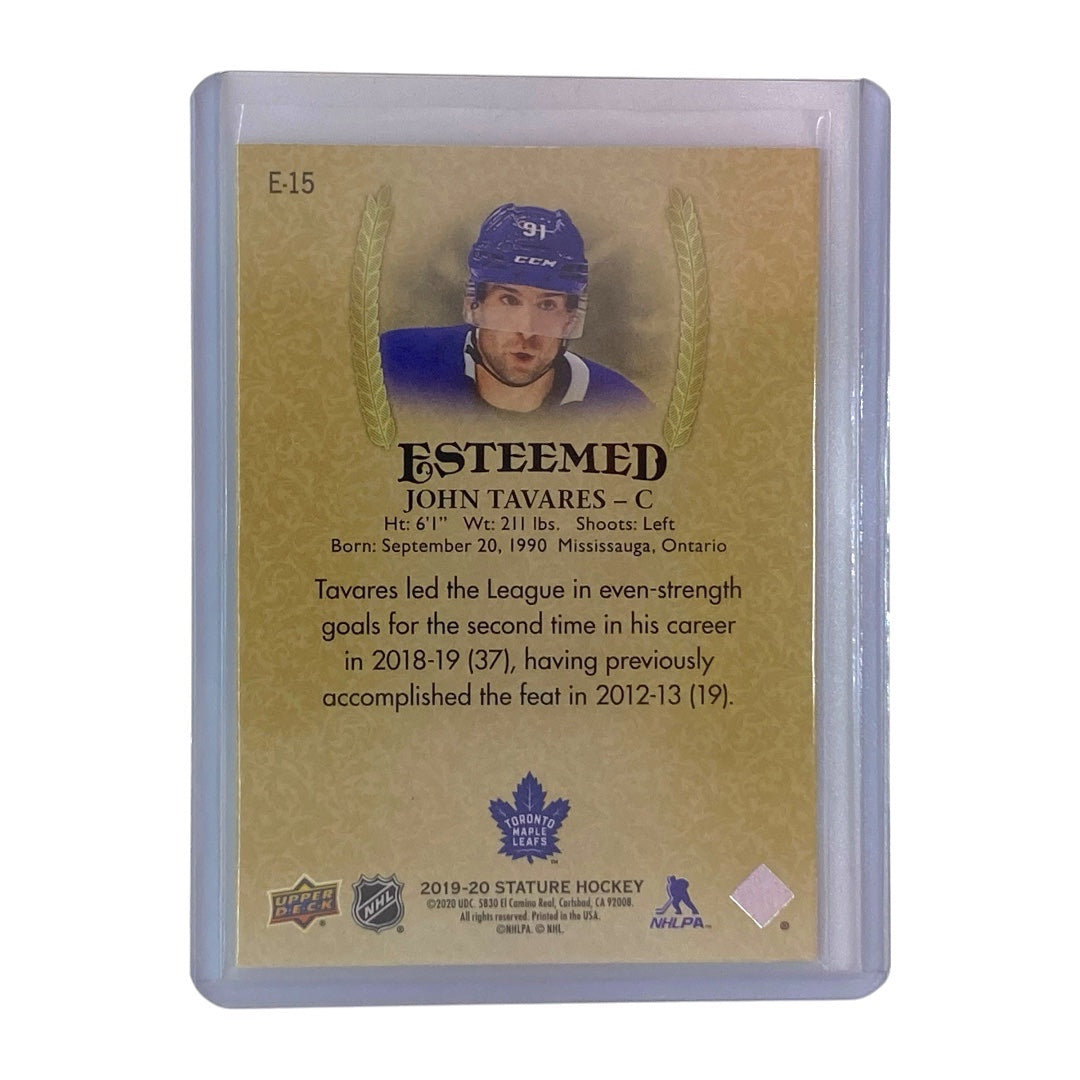 UPPER DECK NHLカード STATURE JOHN TAVARES MAPLE LEAFS #E-15 中古 IT2