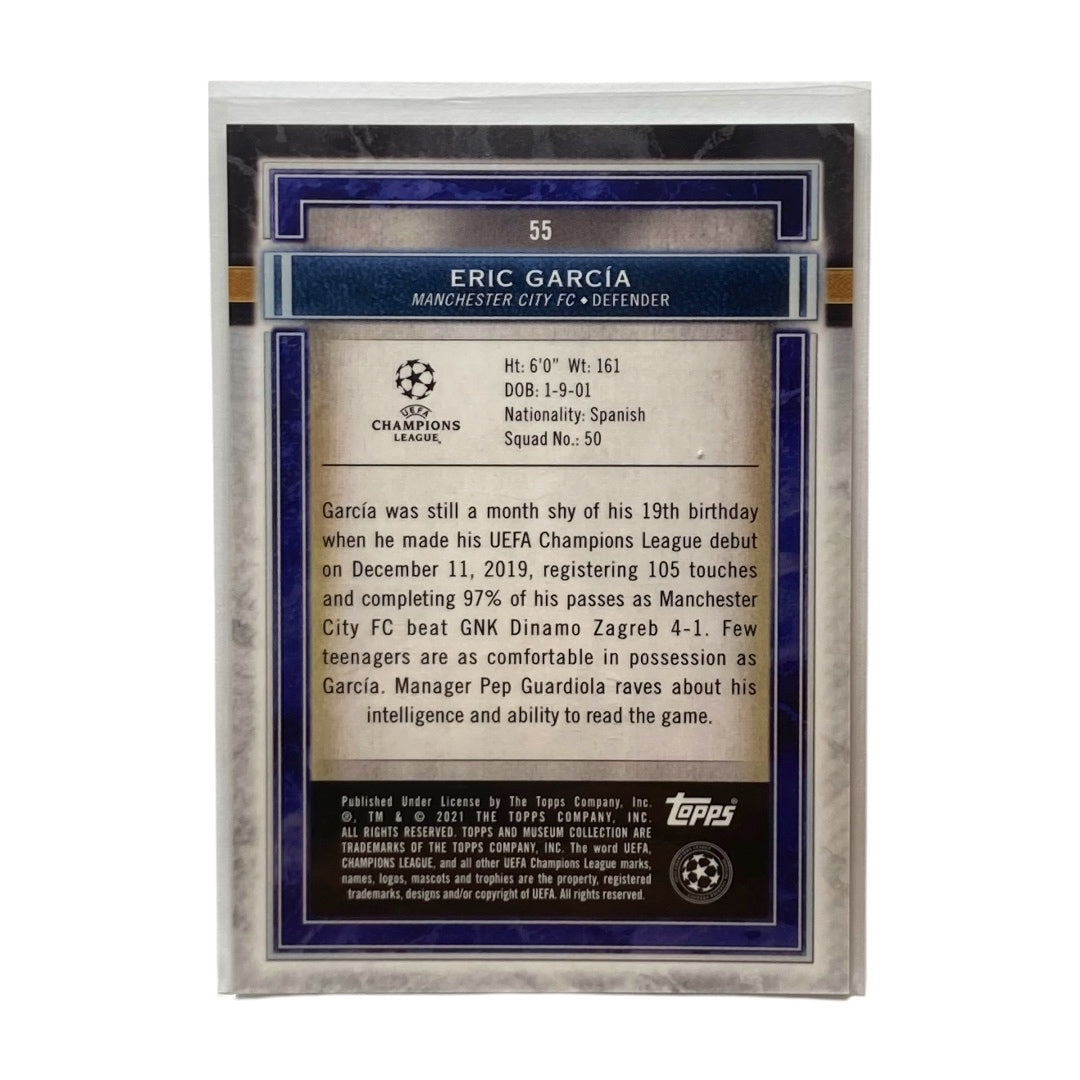 TOPPS サッカーカード MUSEUM COLLECTION ERIC GARCIA MANCHESTER CITY 42/99 #55 中古 IT2