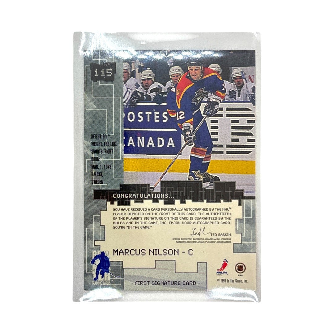In The Game NHLカード MILLENNIUM SIGNATURE SERIES BE A PLAYER MARCUS NILSON FLORIDA PANTHERS #115 中古 IT1