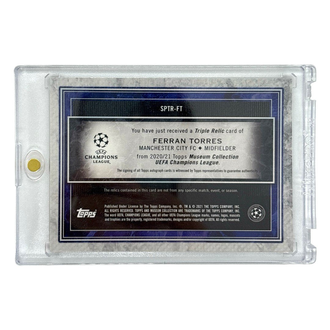 TOPPS サッカーカード MUSEUM COLLECTION FERRAN TORRES MANCHESTER CITY /35 #SPTR-FT 中古 IT1