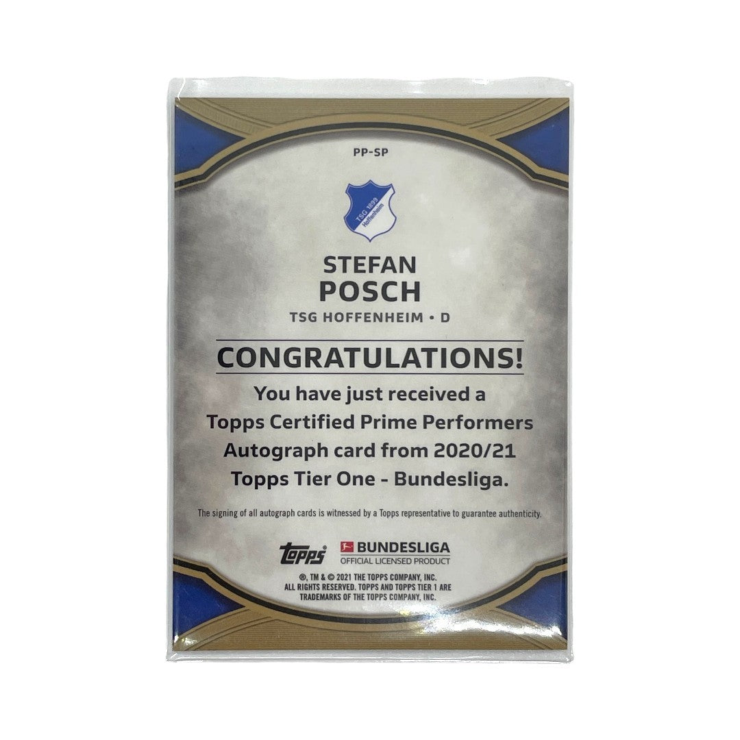 TOPPS サッカーカード TIER ONE STEFAN POSCH HOFFENHEIM 02/25 #PP-SP 中古 IT1