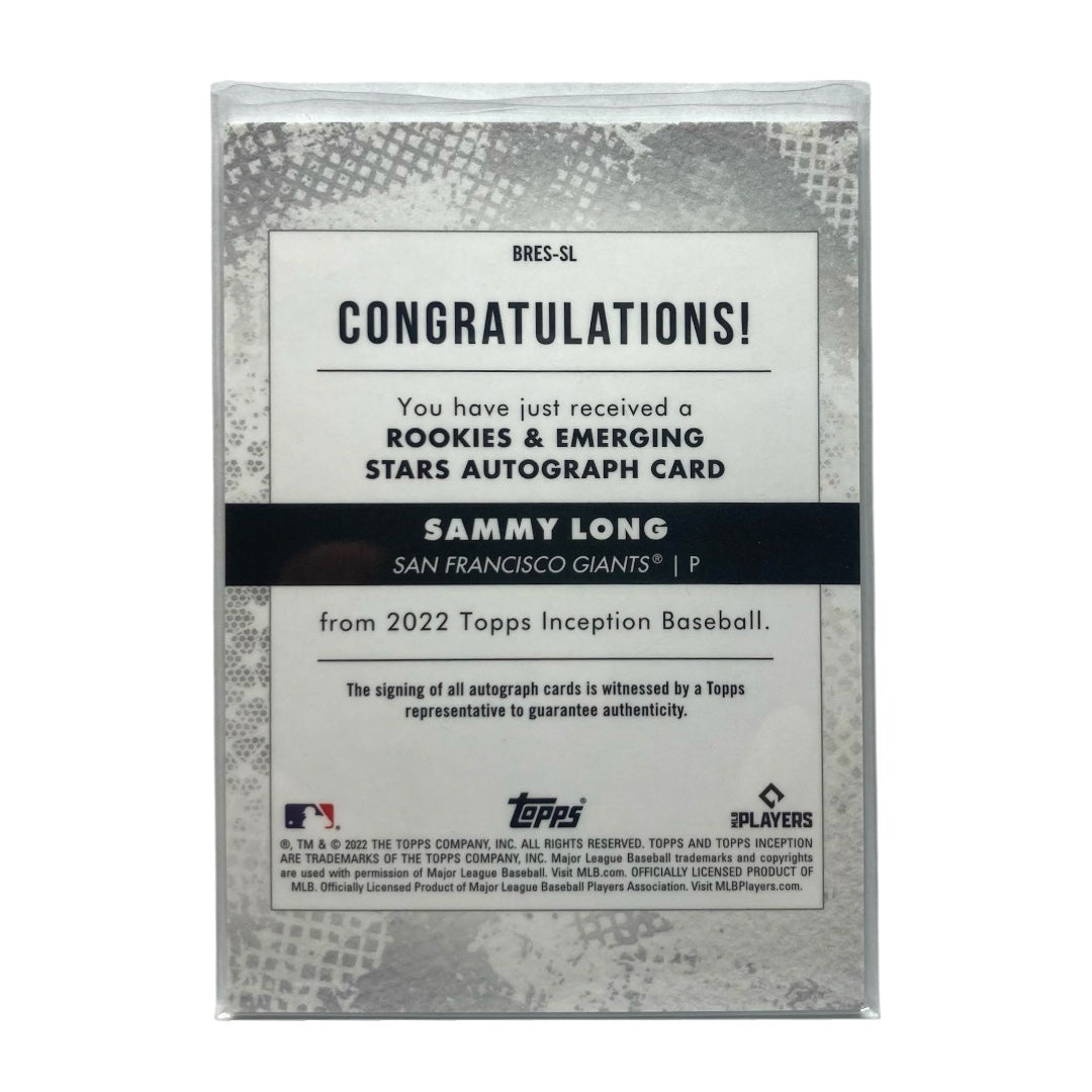 TOPPS MLBカード INCEPTION SAMMY LONG GIANTS 096/125 #BRES-SL 中古 IT2