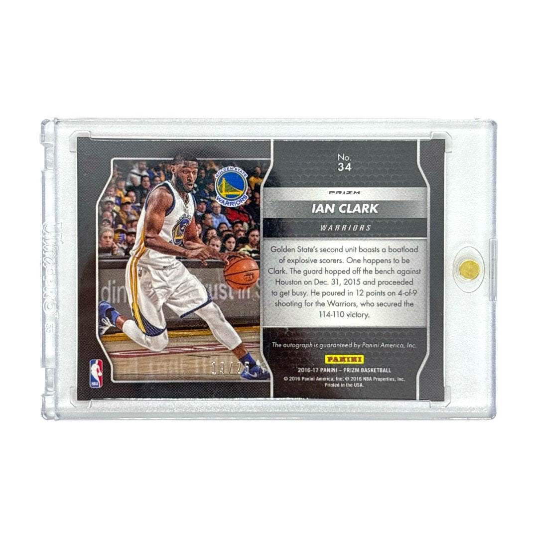 PANINI NBAカード PRIZM IAN CLARK WARRIORS 19/25 #34 中古 IT1