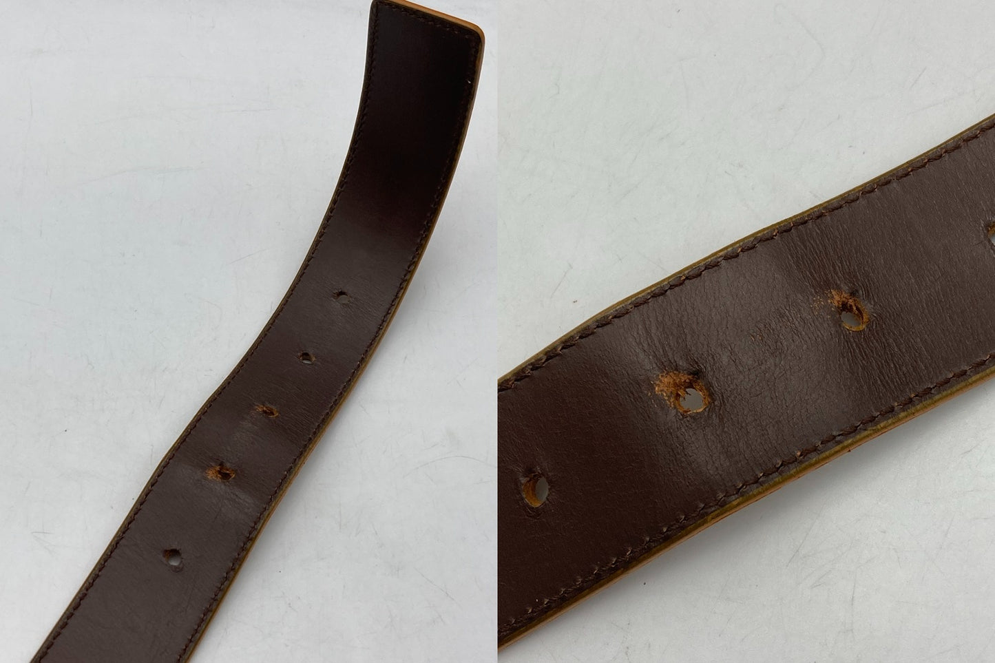 Salvatore Ferragamo サルヴァトーレフェラガモ スクエア バックルベルト 中古 D4