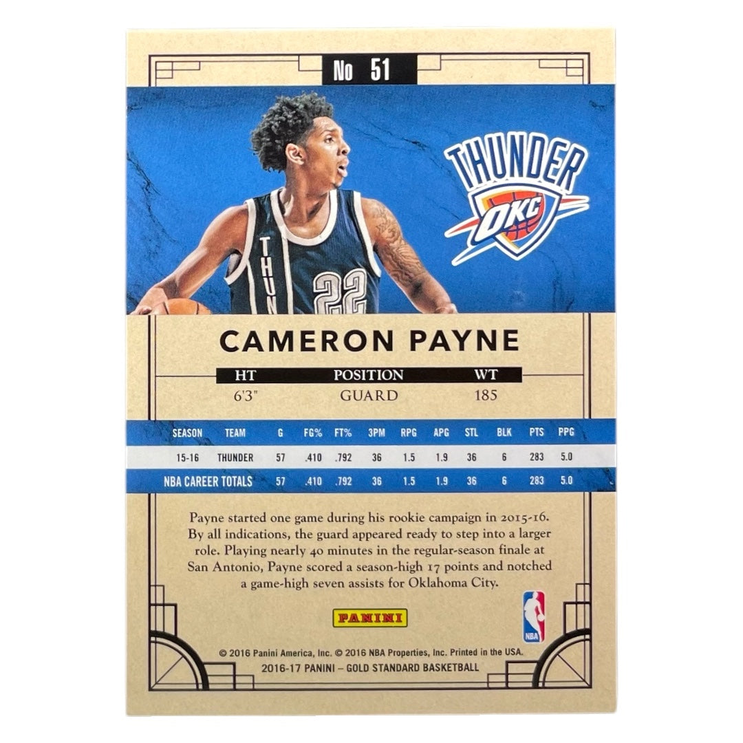 PANINI NBAカード GOLD STANDARD CAMERON PAYNE OKLAHOMA CITY THUNDER /79 #51 中古 IT2