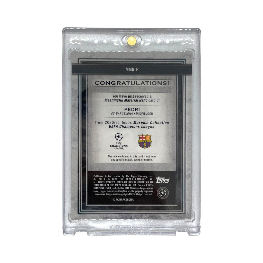 TOPPS サッカーカード MUSEUM COLLECTION PEDRI BARCELONA 33/50 #MMR-P 中古 IT1