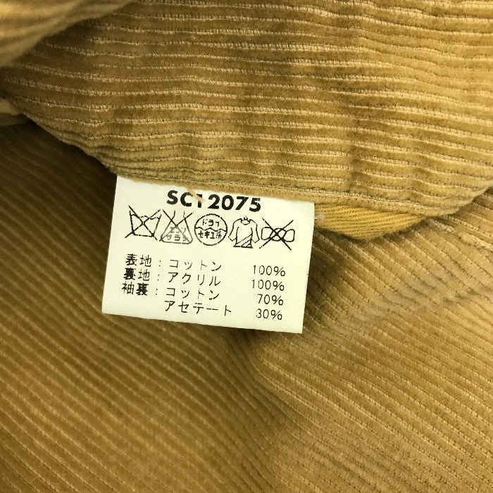 SUGAR CANE シュガーケーン コーデュロイジャケット メンズ ボア ブラウン Lサイズ SC12075 中古 N1
