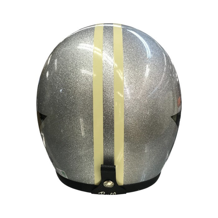 BUCO ブコ ジェットヘルメット スター 星柄 バイク 二輪用 ラメ SG/PSC シルバーフレーク 中古 T1