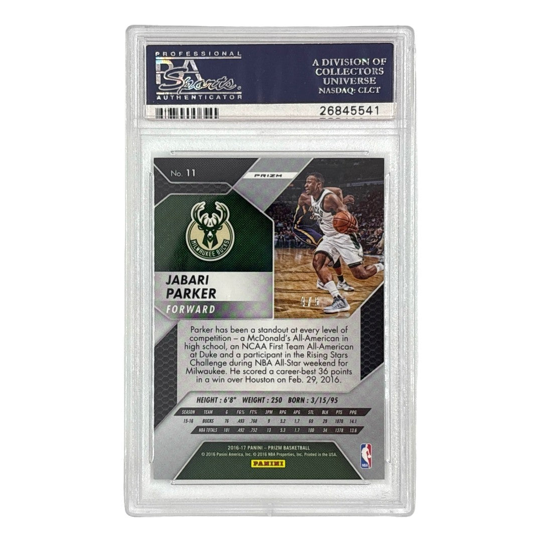 PANINI NBAカード PRIZM 5th ANNIVERSARY JABARI PARKER BUCKS 4/5 #11 中古 IT1