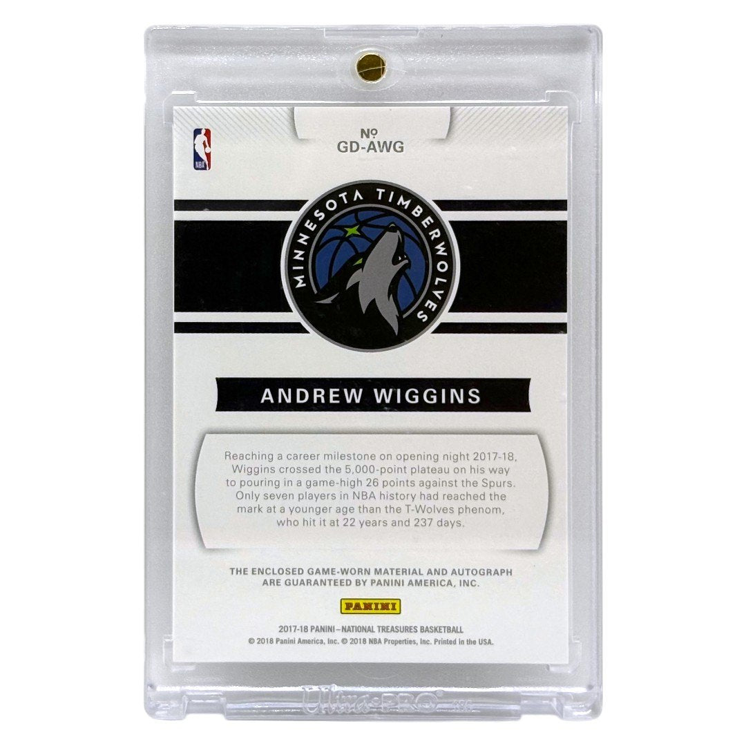 PANINI NBAカード NATIONAL TREASURES ANDREW WIGGINS MINNESOTA TIMBERWOLVES /25 #GD-AWG 中古 IT1