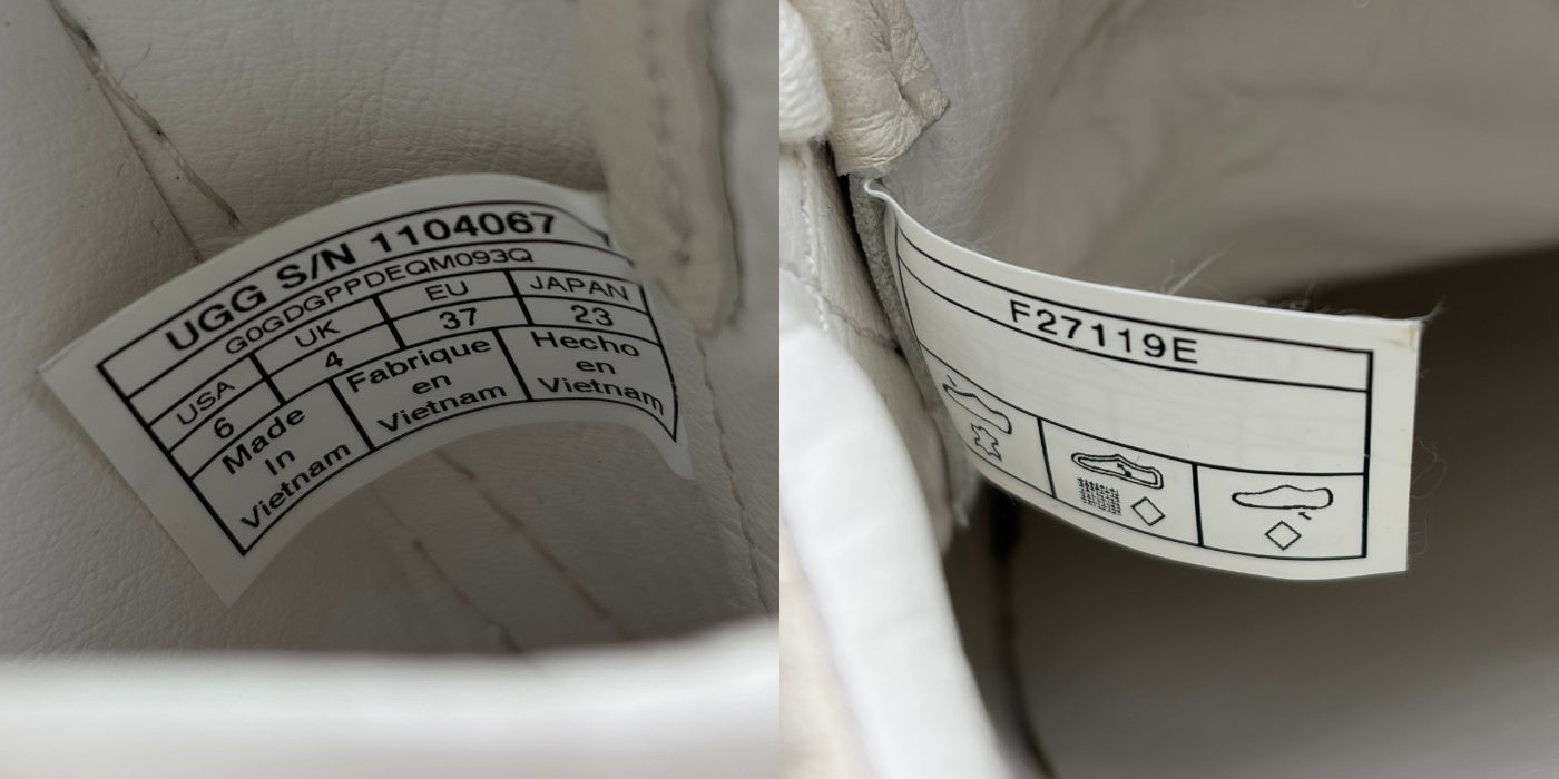 UGG ZILO ザイロ ローカットスニーカー 1104067 23cm アグ 靴 シューズ レディース 中古 W4
