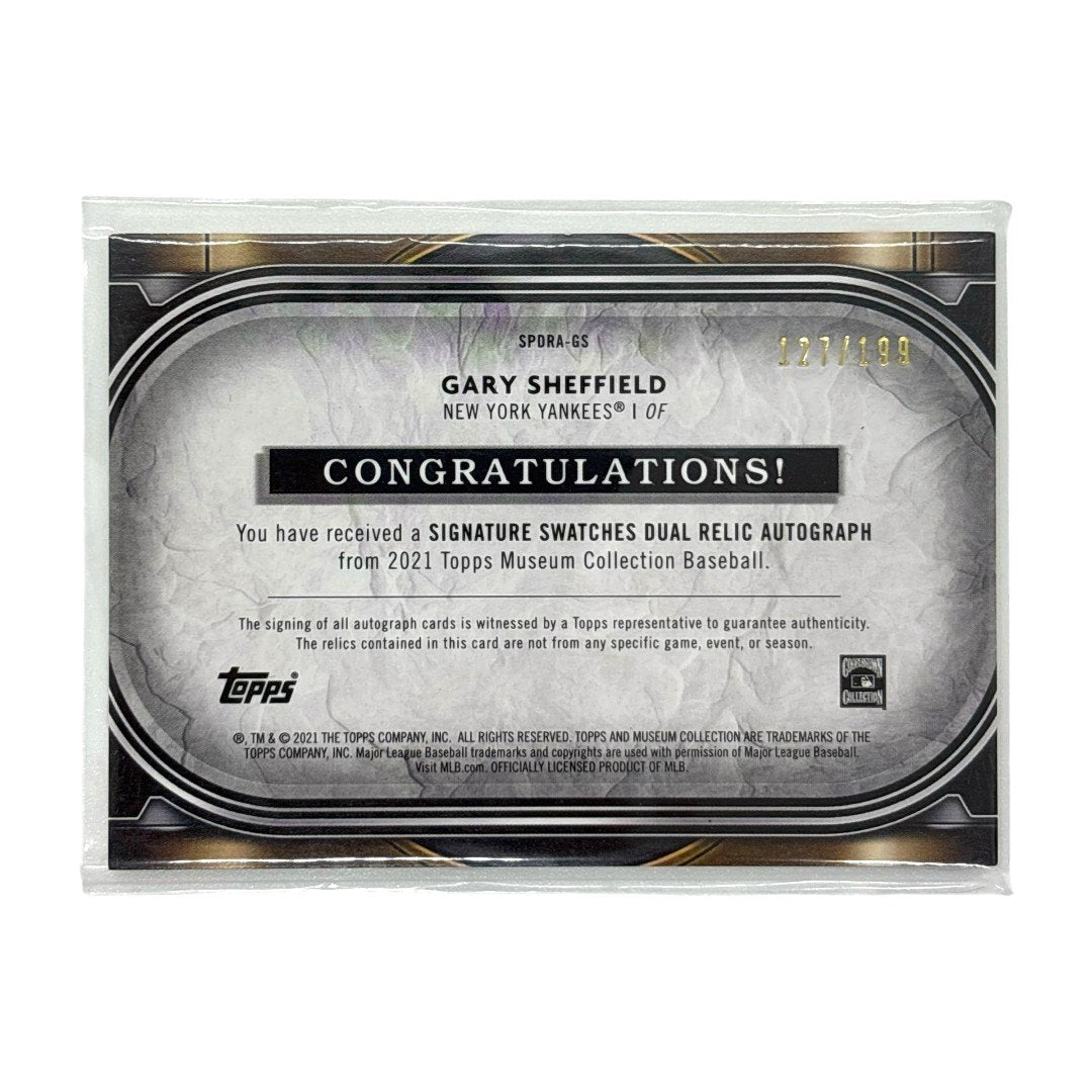 TOPPS MLBカード MUSEUM COLLECTION GARY SHEFFIELD NEW YORK YANKEES 127/199 #SPDRA-GS 中古 IT1