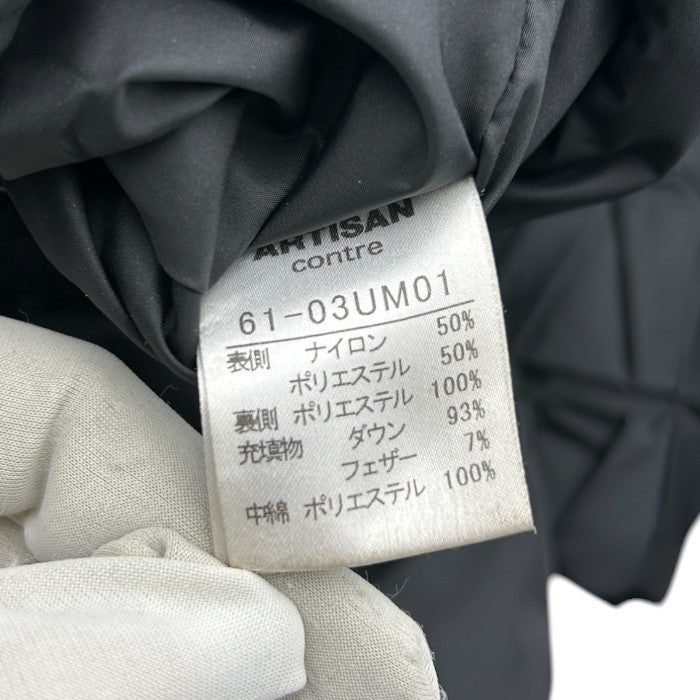 ARTISAN アルチザン ダウンコート 61-03UM01 11 レディース アウター 冬 ブラック 中古 W4