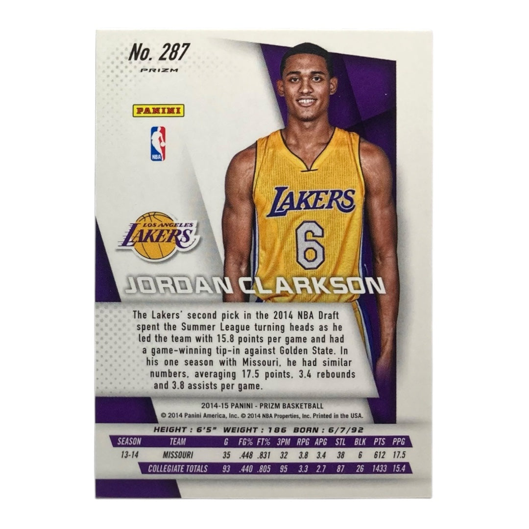 PANINI NBAカード PRIZM JORDAN CLARKSON LOS ANGELES LAKERS #287 中古 IT2
