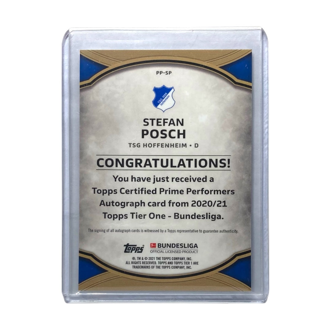 TOPPS サッカーカード TIER 1 STEFAN POSCH HOFFENHEIM /125 #PP-SP 中古 IT2