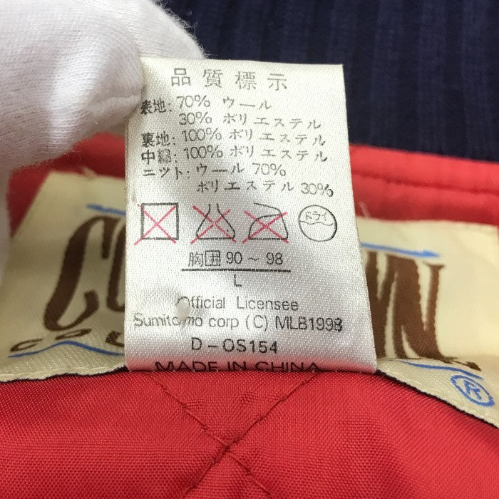 インディアンス INDIANS スタジャン L MLB 野球 アウター ジャケット メンズ 秋 冬 中古 W1