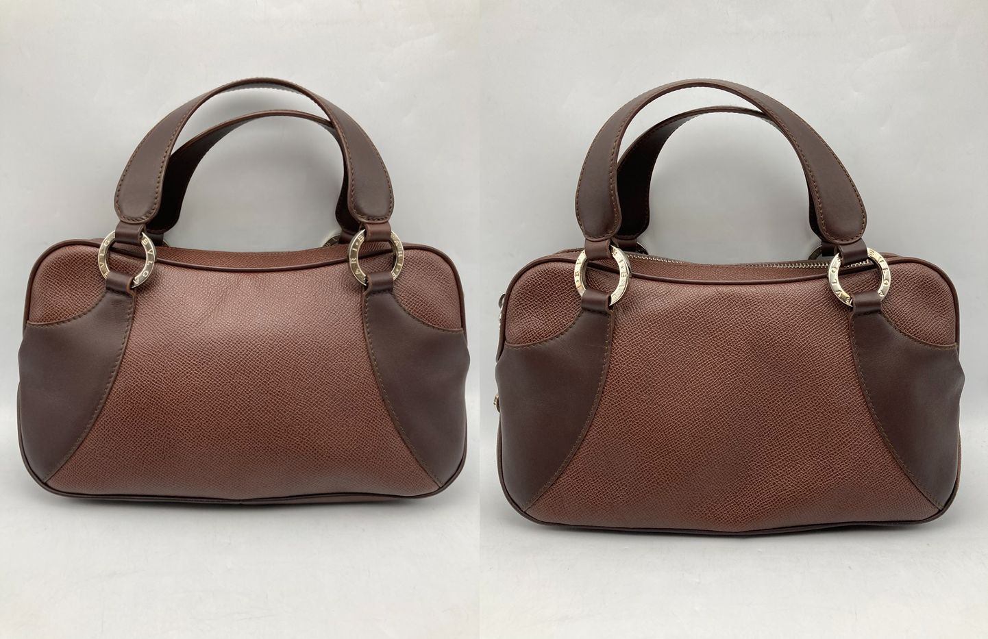 BVLGARI ブルガリ レザー ハンドバッグ romane small 中古 D4