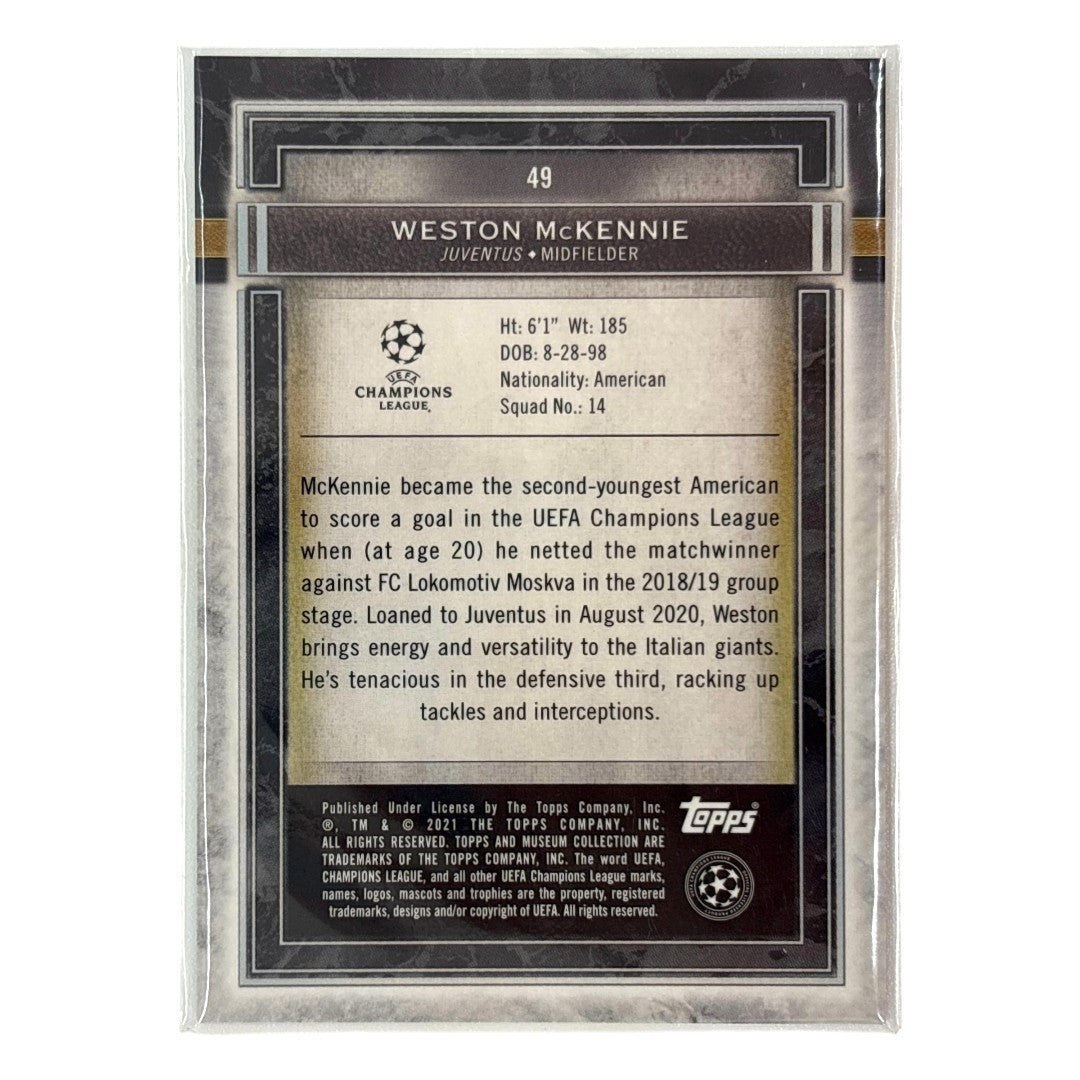 TOPPS サッカーカード MUSEUM COLLECTION WESTON MCKENNIE JUVENTUS 40/50 #49 中古 IT1