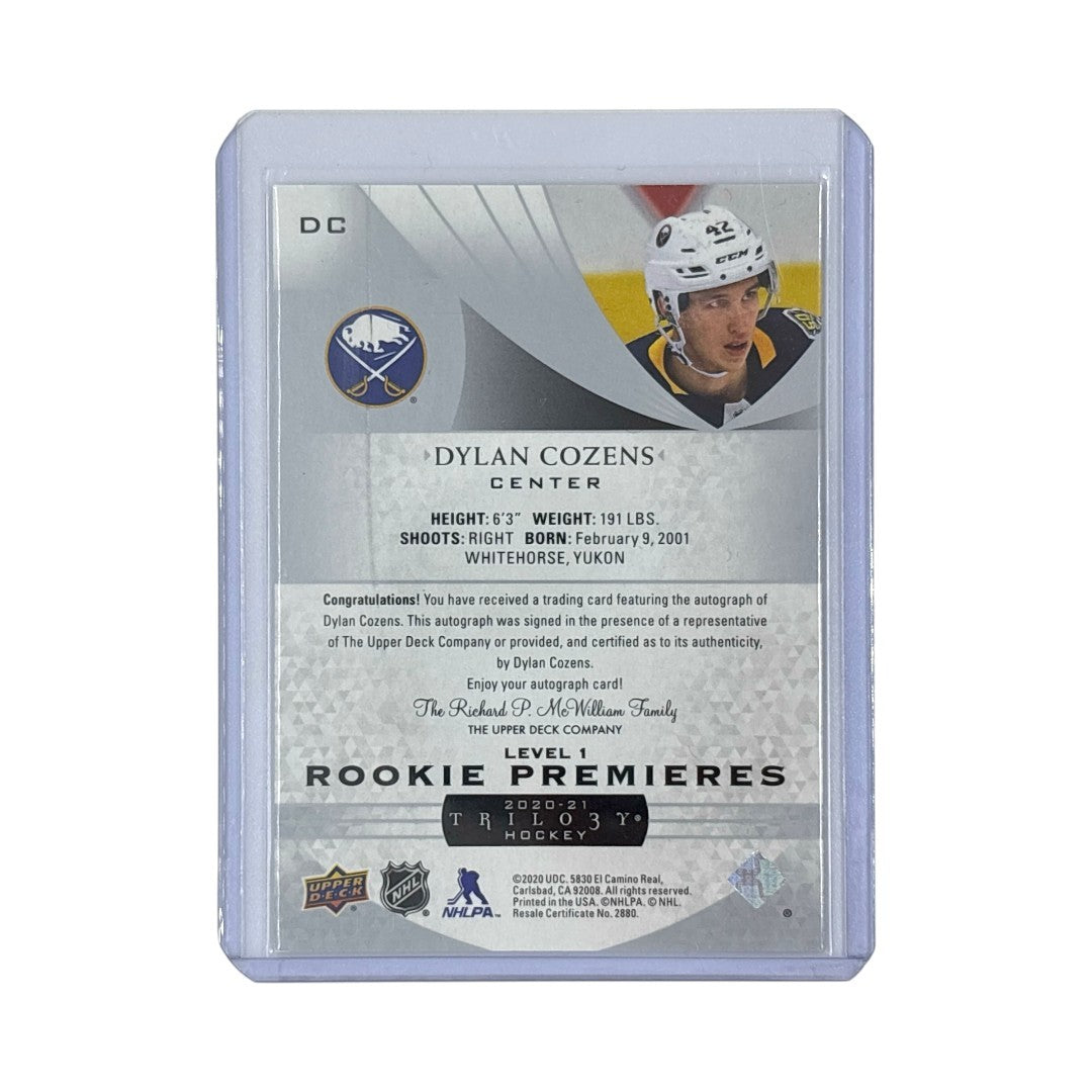 UPPER DECK NHLカード TRILOGY DYLAN COZENS SABRES 245/399 #DC 中古 IT1