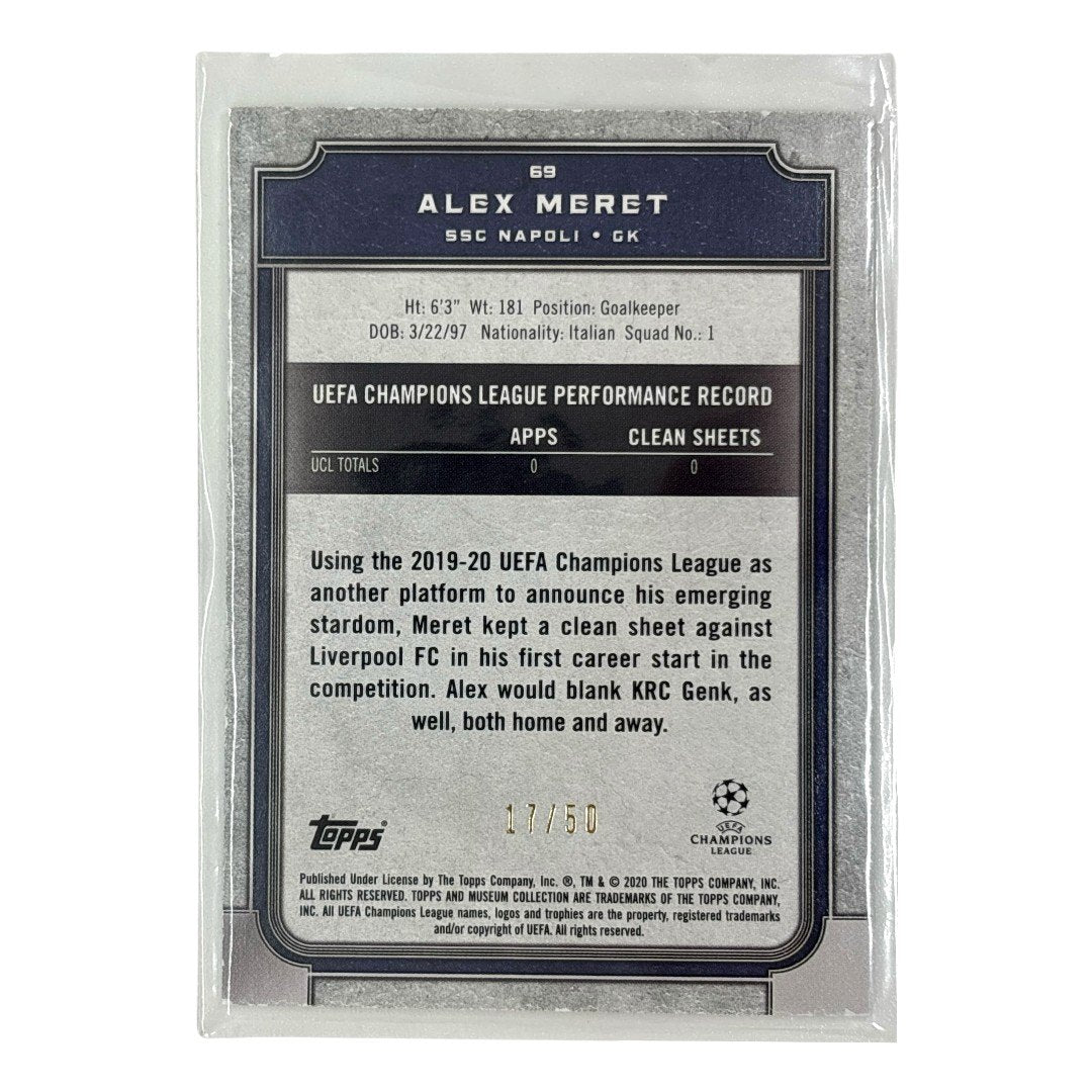 TOPPS サッカーカード MUSEUM COLLECTION ALEX MERET NAPOLI /50 #69 中古 IT1